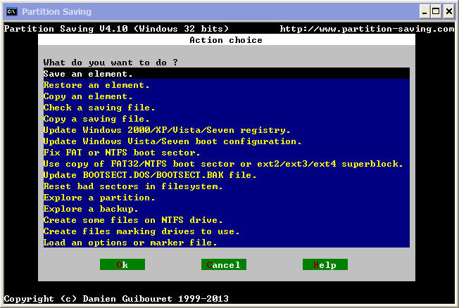 Partition Saving(�������ݹ���)����